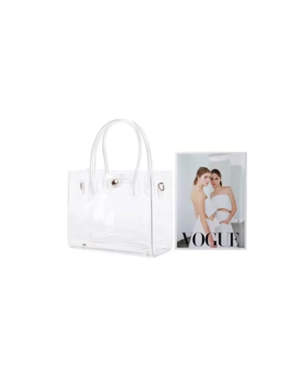 Clear Tote Bag Stadium Approved PVC Plastic See Through Crossbody